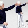gude pose 3d character, 3d character back pose, 3d character png download
