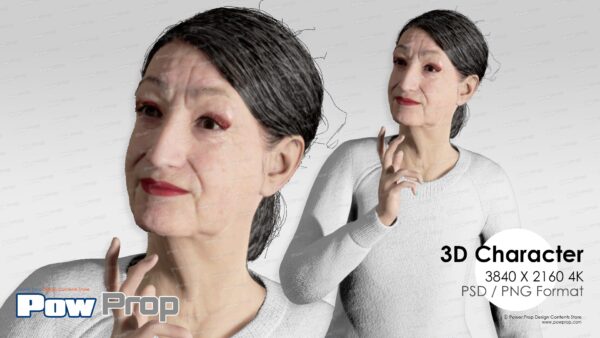 Grandma Photo Model Old Woman Think Pose
